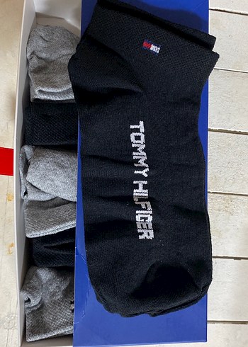 Tommy Hilfiger Tommy Hilfiger Erkek Gri Midi Çorap Seti