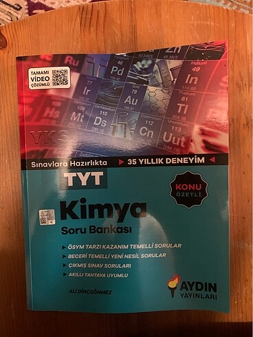 TYT KİMYA AYDIN YAYINLARI SORU BANKASI