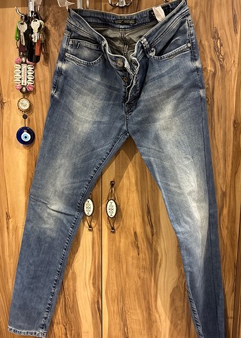 Twist Yuksek Bel Acik Mavi Slim Jean