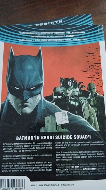  Batman Rebirth cilt 2 ben intihar 