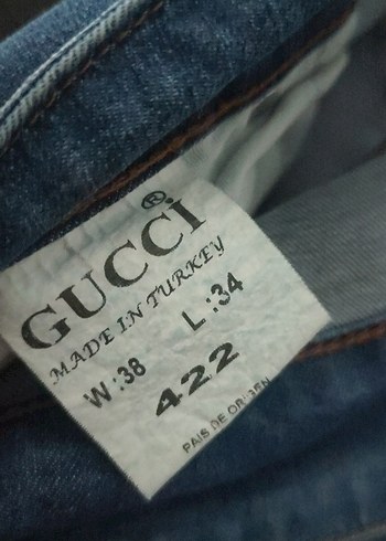 Gucci Denim Jeans Pantolon - Görsel 6