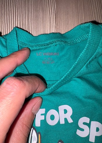LC Waikiki Erkek Çocuk Yeşil Baskılı Pamuklu Tişört
