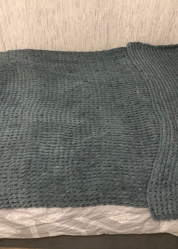 Gri battaniye el örmesi - Görsel 5