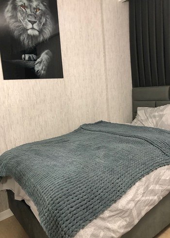 Gri battaniye el örmesi - Görsel 3