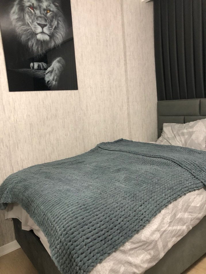 Gri battaniye el örmesi - Görsel 3