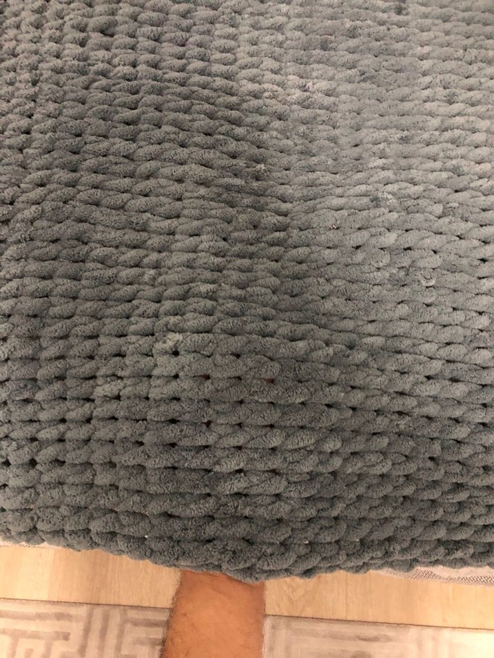 Gri battaniye el örmesi - Görsel 4