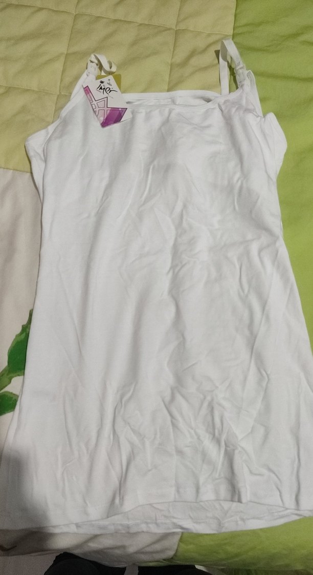 Beyaz Baskılı Emzirme Atlet - Görsel 3