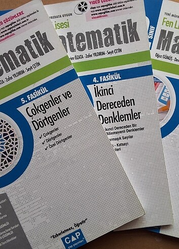 ÇAP YAYINLARI 10. SINIF MATEMATİK FASİKÜLLERİ(FEN LİSESİ)