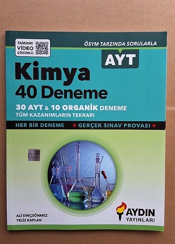 AYDIN YAYINLARI AYT KİMYA DENEME