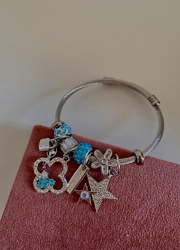 Çelik Pandora Charm Bileklik