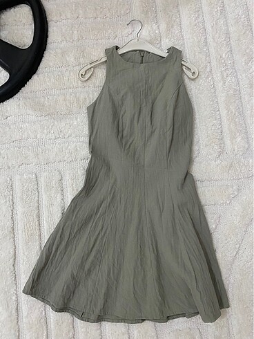 xs Beden haki Renk Stradivarius Elbise