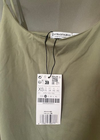 xs Beden haki Renk Stradivarius Haki Askılı Body