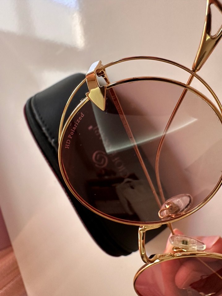 Şeffaf Pembe Polarize Gözlük - GIOFERRARI - Görsel 3