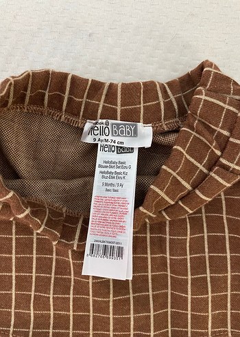 Kahverengi Kareli Bebek Etek - Görsel 2