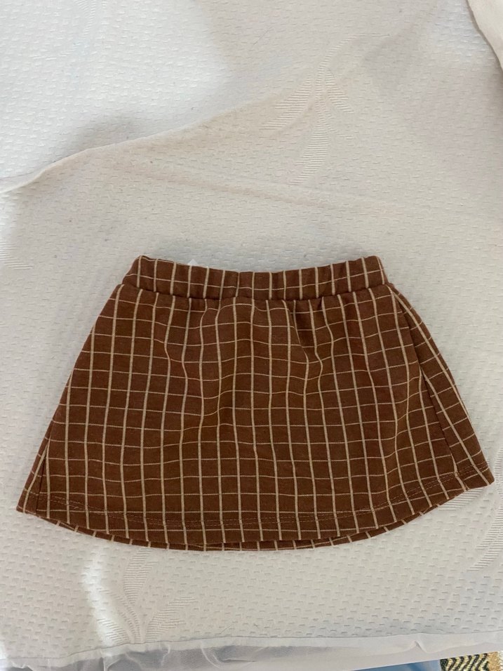 Kahverengi Kareli Bebek  Etek - Görsel 3