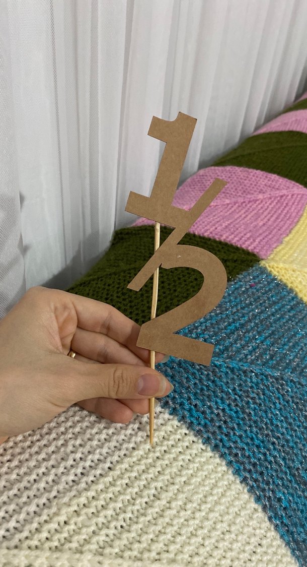 6 Months Kırlangıç yarım yaş banner ve pasta süsü - Görsel 2