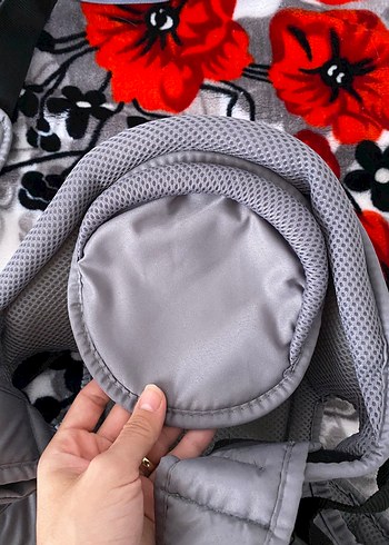 Baby plus flory Gri Bebek Taşıyıcı Kanguru - Görsel 3