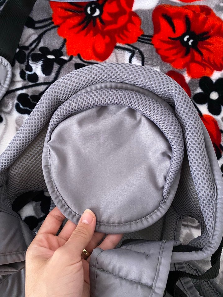 Baby plus flory Gri Bebek Taşıyıcı Kanguru - Görsel 3