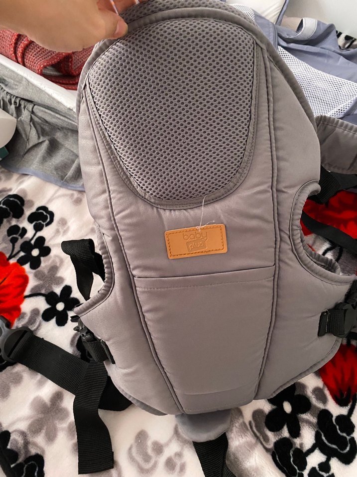 Baby plus flory Gri Bebek Taşıyıcı Kanguru - Görsel 2