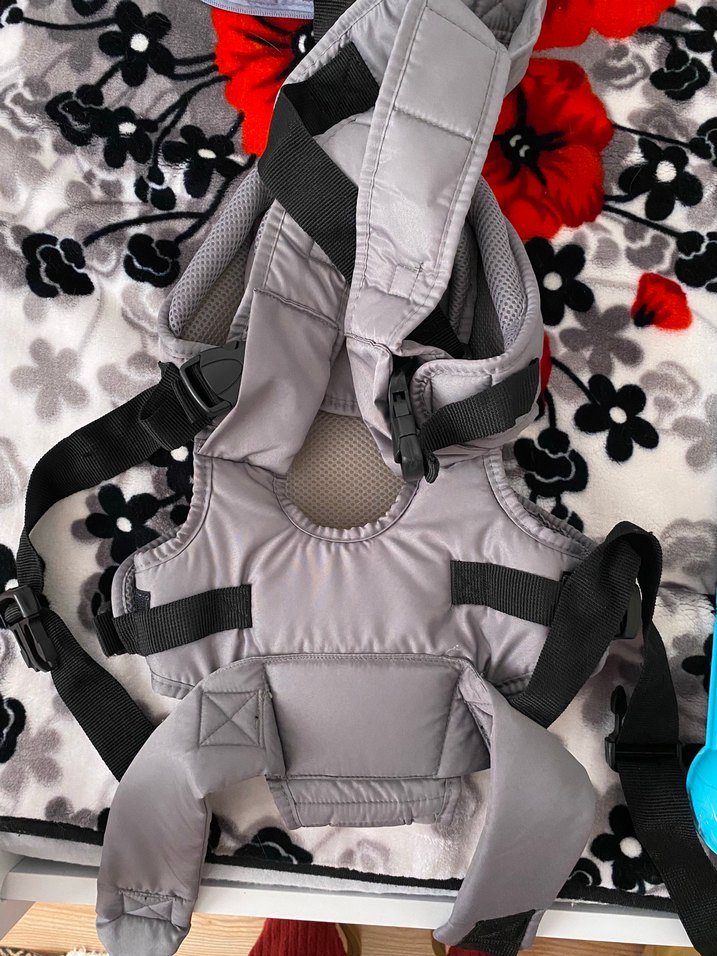 Baby plus flory Gri Bebek Taşıyıcı Kanguru - Görsel 4