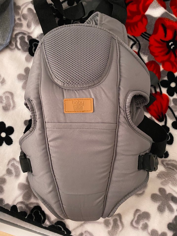 Baby plus flory Gri Bebek Taşıyıcı Kanguru - Görsel 5