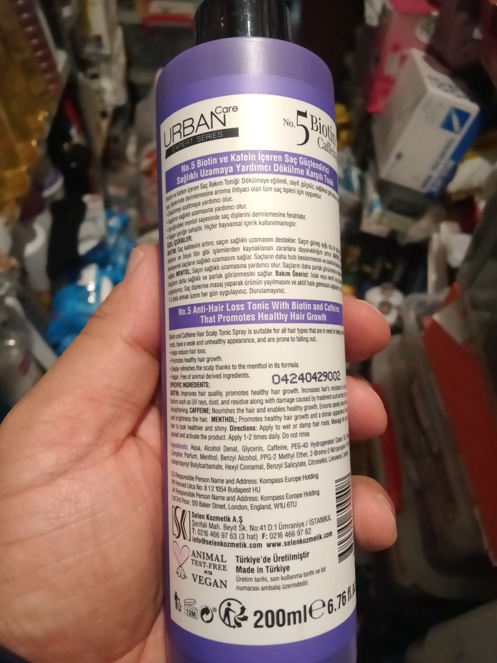 Urban Care Biotin ve Kafein İçeren Saç Toniği - Görsel 2