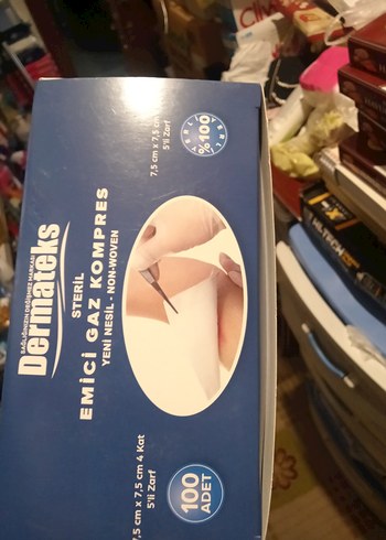 Dermateks Steril Emici Gaz Kompre 7,5x7,5 cm 100'lü - Görsel 2