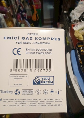 Dermateks Steril Emici Gaz Kompre 7,5x7,5 cm 100'lü - Görsel 3