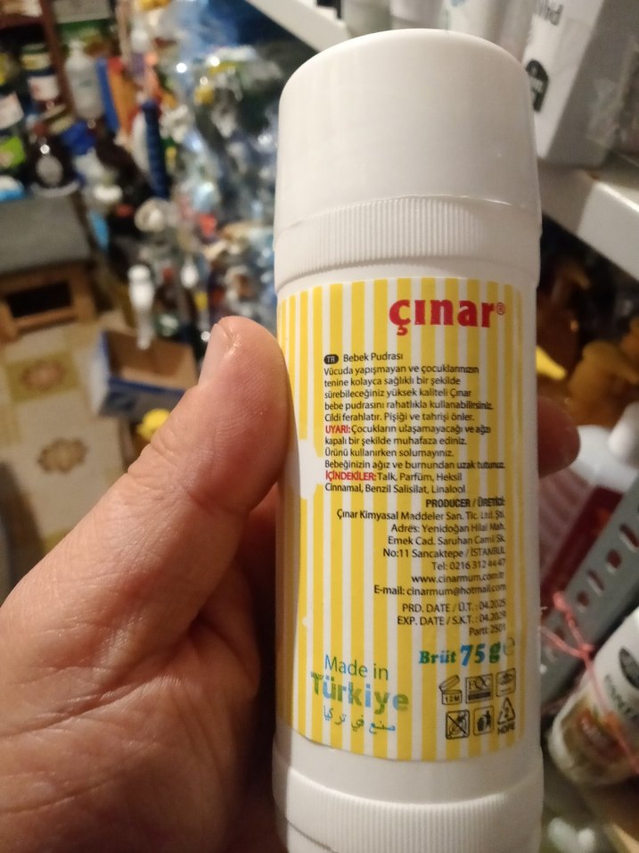 Çınar Bebek Pudrası Sarı Kapaklı - Görsel 2