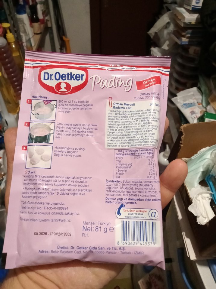 Dr.Oetker Orman Meyveli Puding 81g - Görsel 2