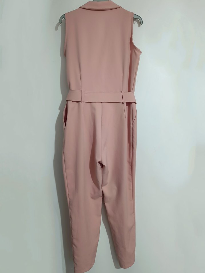 Kemerli Pudra Rengi Uzun Tulum - Görsel 2