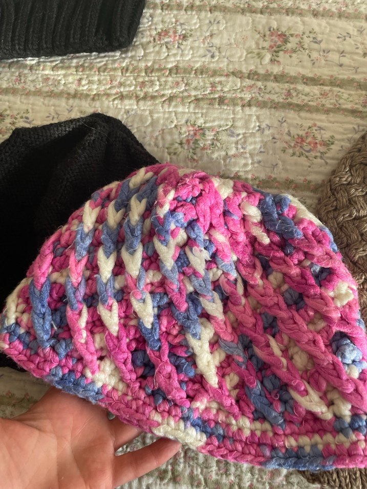 Kadın Çok Renkli Örgü Bere Seti - Görsel 5