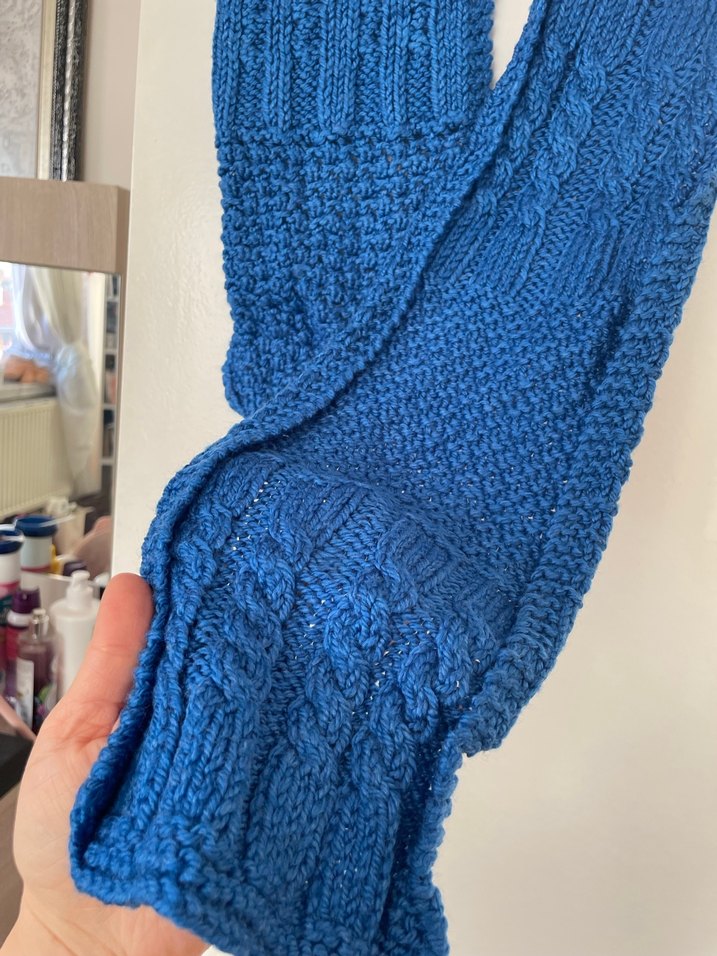 Siyah Dantelli Kadın Örgü Şal - Görsel 4