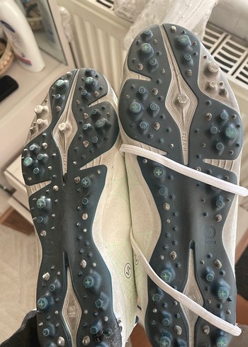 Beyaz Bağcıklı futbol Ayakkabısı - Görsel 2