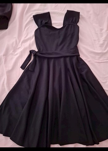 Siyah Midi Fırfırlı Gotik Etek - Görsel 2