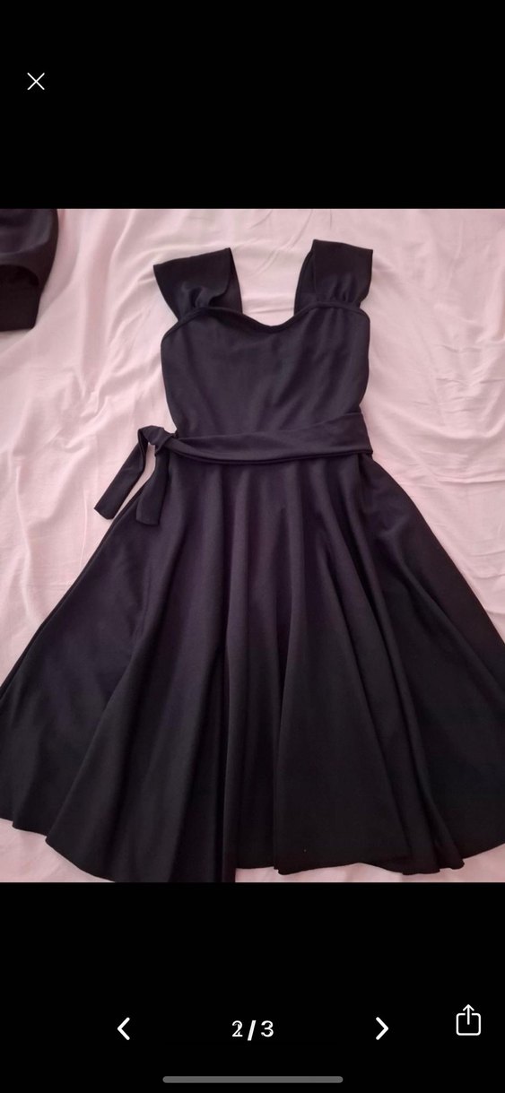 Siyah Midi Fırfırlı Gotik Etek - Görsel 2