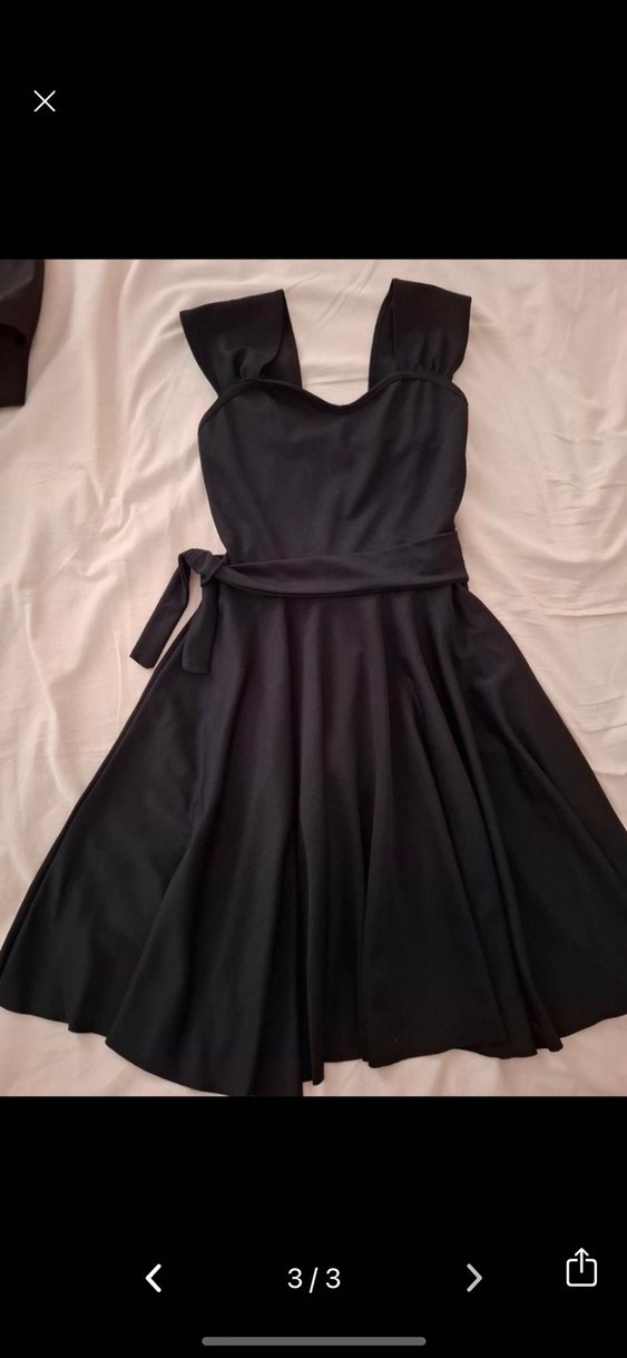 Siyah Midi Fırfırlı Gotik Etek - Görsel 3