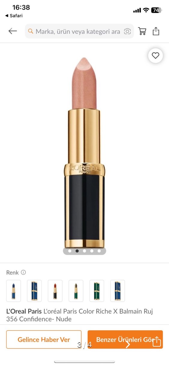 Balmain Pastel Bej Ruj - Görsel 3