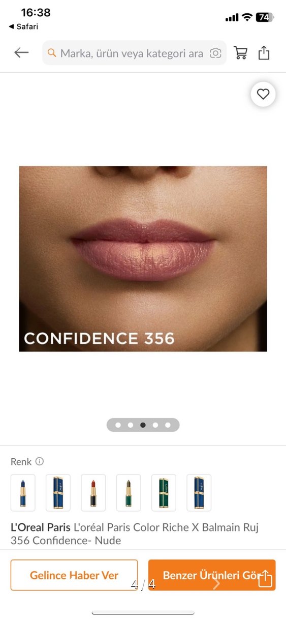 Balmain Pastel Bej Ruj - Görsel 4