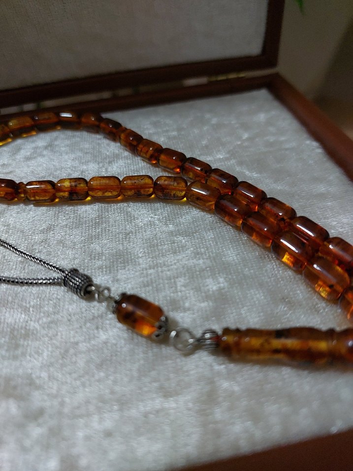 Hakiki Gümüş Fosil Damla - Görsel 2