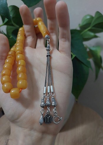 Sıkma Eski Tesbih Ağır Gümüşlü - Görsel 2