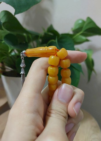 Sıkma Eski Tesbih Ağır Gümüşlü - Görsel 3