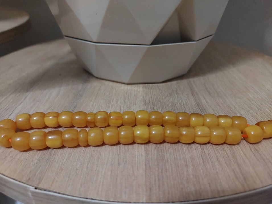 Sıkma Eski Tesbih Ağır Gümüşlü - Görsel 4