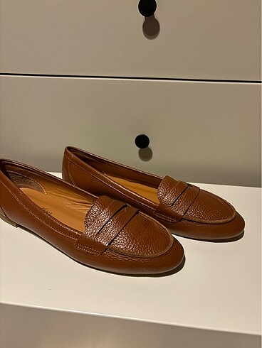 Kahverengi Deri Loafer