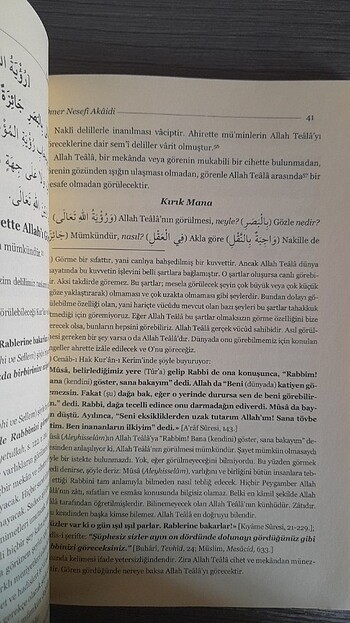 Beden Renk Nesefi Akaidi İzahlı Açıklamalı Dipnotlu