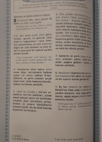 Beden Feyzül Furkan Tefsirli Kur'an-ı Kerim Meali + edebul mufred