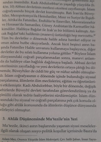 Mu'tezile ve Ahlâk - Kadı Abdulcebbar Örneği