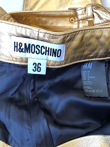 s Beden altın Renk Moschino & Hm koleksiyon ürünü