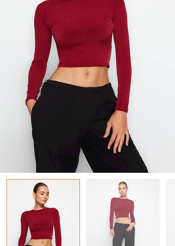 Bordo vücuda oturan bluz