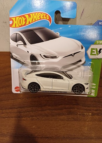  Hot Wheels Beyaz Tesla Model S Plaid Oyuncak Araba